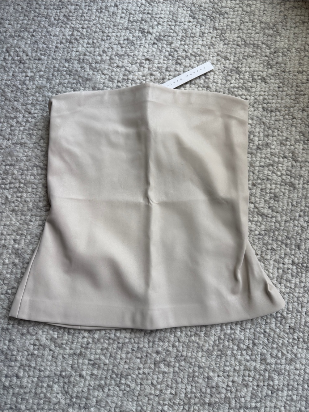 Susana Monaco Blanched Almond Strapless Top